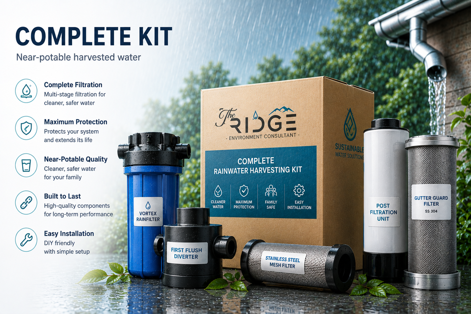 Complete Kit (Rainwater Harvesting Bundle)
