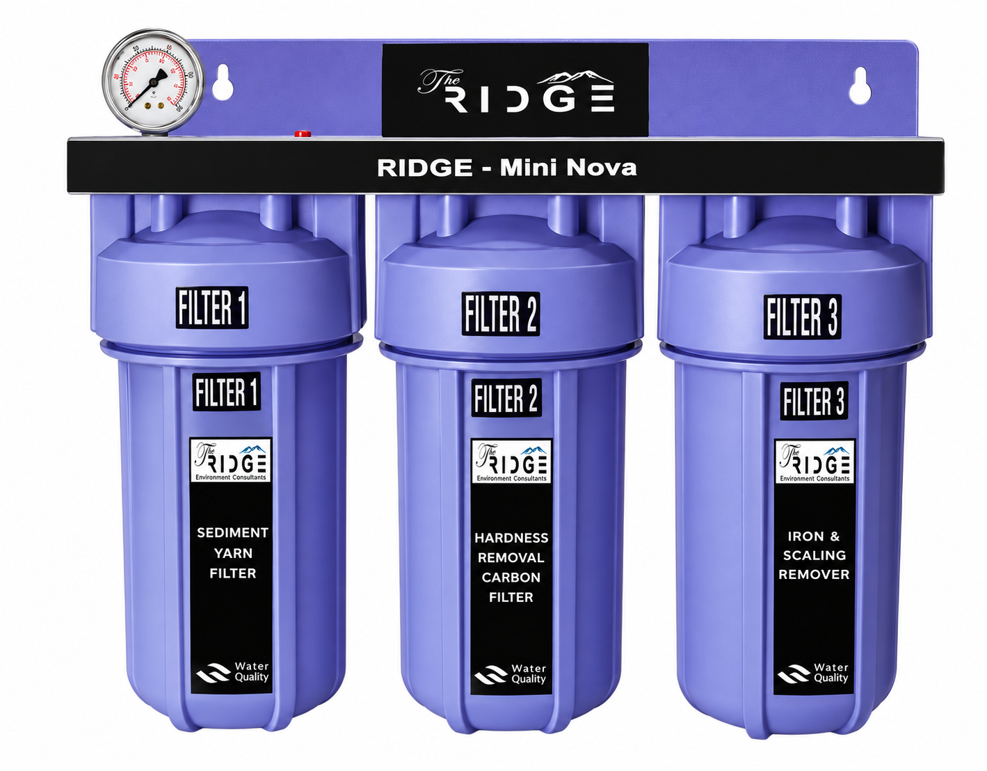 MINI NOVA Whole House Filter | 3 Layers of Protection is 1 Complete Solution | Advanced 3 - Stage Protection for Clean Water and Hard Water Treatment -  MINI NOVA Whole House Filte